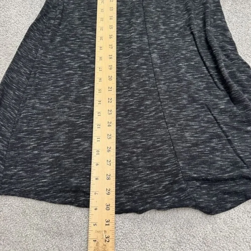 Abercrombie & Fitch Super Soft Swing LS Mini Dress Womens Small Dark Gray V-Neck